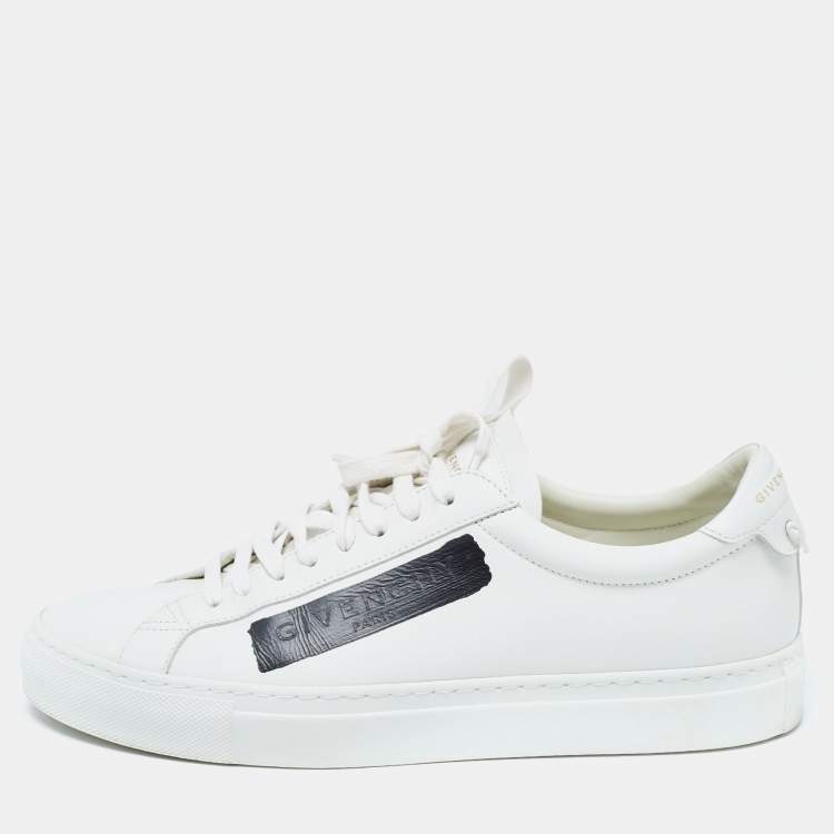 Pre Owned Givenchy White Leather Low Top Sneakers Size 40