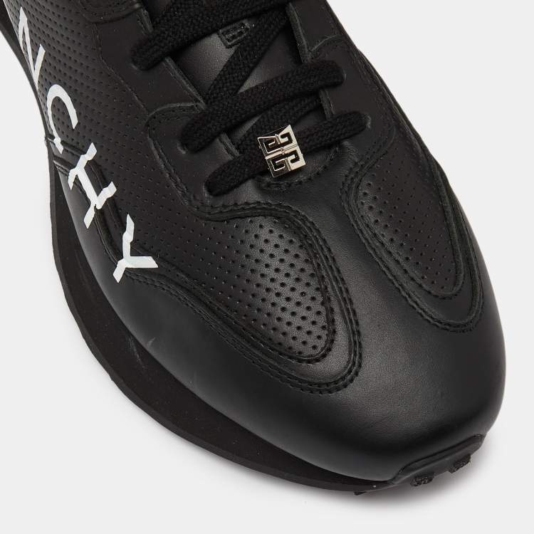 Pre Owned Givenchy Black Leather Lace Up  Sneakers Size 45