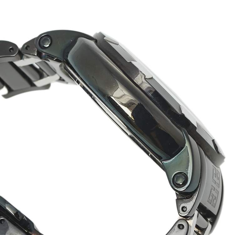 Pre Owned Givenchy Black PVD Coated Stainless Steel Chrono GV.5220J Men's Wristwatch 48 mm