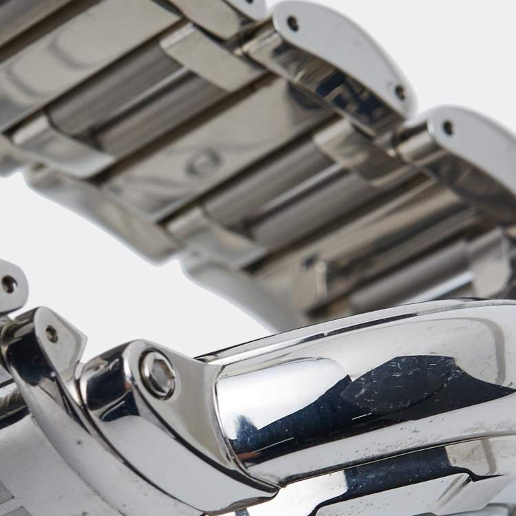 Pre Owned Givenchy Silver Stainless Steel GV.5220J Men's Wristwatch 48 mm