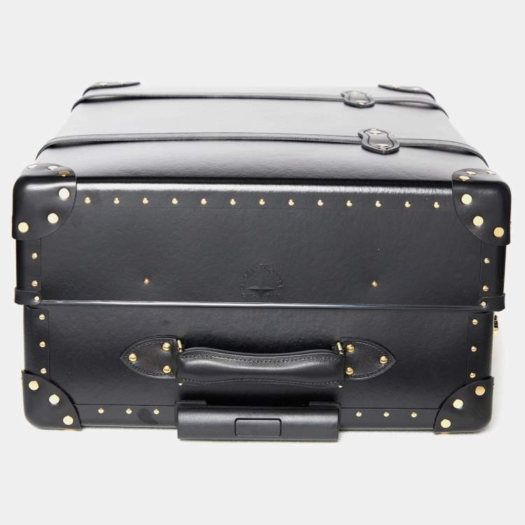 Pre Owned Globe-Trotter Black Fiber Board and Leather Centenary Luggage