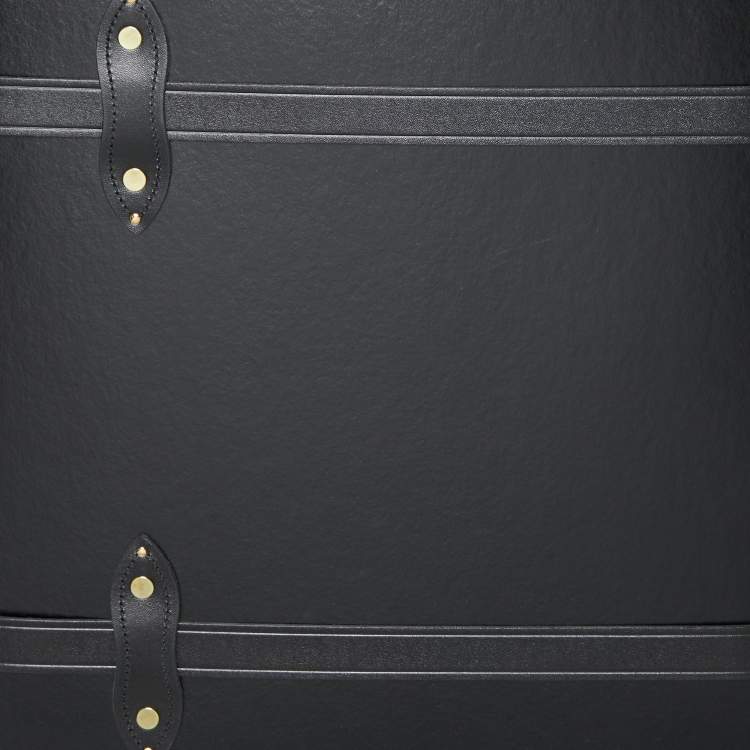 Pre Owned Globe-Trotter Black Fiber Board and Leather Centenary Luggage