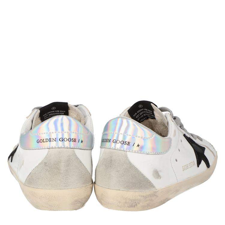 Pre Owned Golden Goose White Superstar Deluxe Size 43