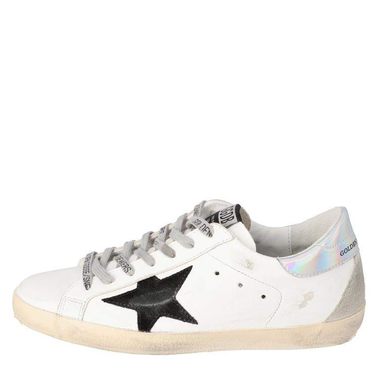 Pre Owned Golden Goose White Superstar Deluxe Size EU 43