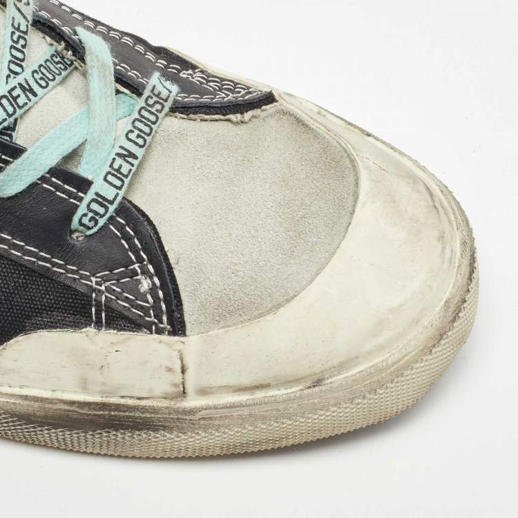 Pre Owned Golden Goose Multicolor Canvas Francy Hight  Sneakers Size 44