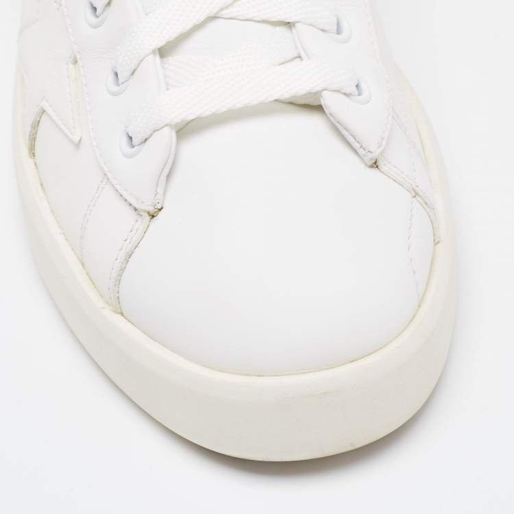مملوكة مسبقًا Golden Goose White Leather Super Star Low Top Sneakers Size 41