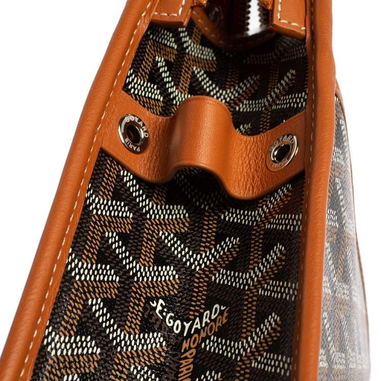 Pre Owned Goyard Black Goyardine Coated Canvas Jouvence GM Toiletry Pouch