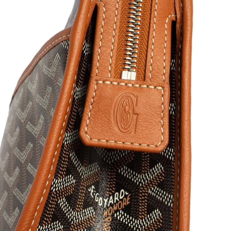 Pre Owned Goyard Black Goyardine Coated Canvas Jouvence GM Toiletry Pouch
