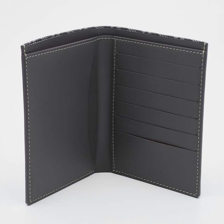 Pre Owned Goyard Grey Goyardine Coated Canvas Grenelle Passport Holder