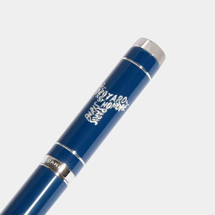 Pre Owned Goyard Rollerball Navy Blue Travel Pen