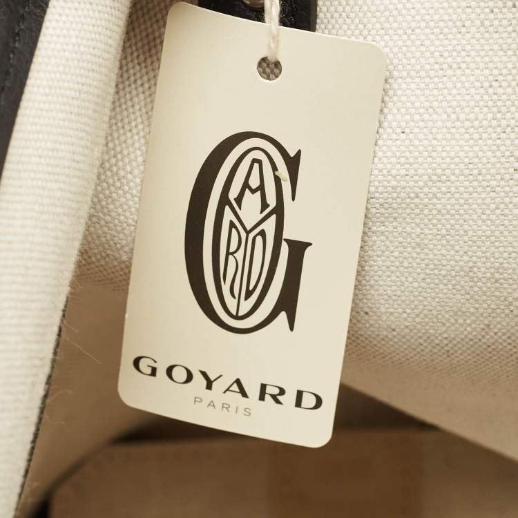 Pre Owned Goyard Black Goyardine Coated Canvas Capetien Messenger MM Bag