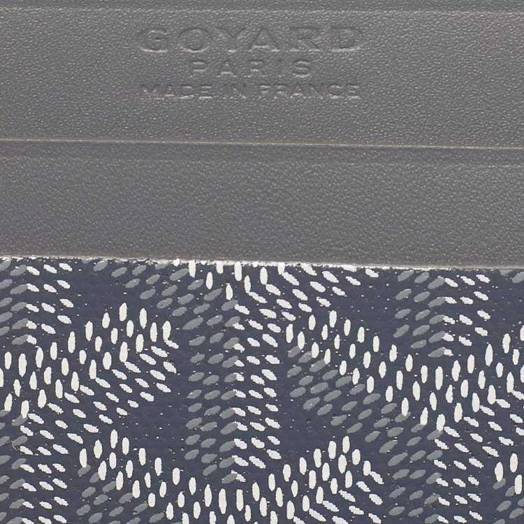Pre Owned Goyard Grey Goyardine Coated Canvas and Leather Saint Sulpice Card Holder