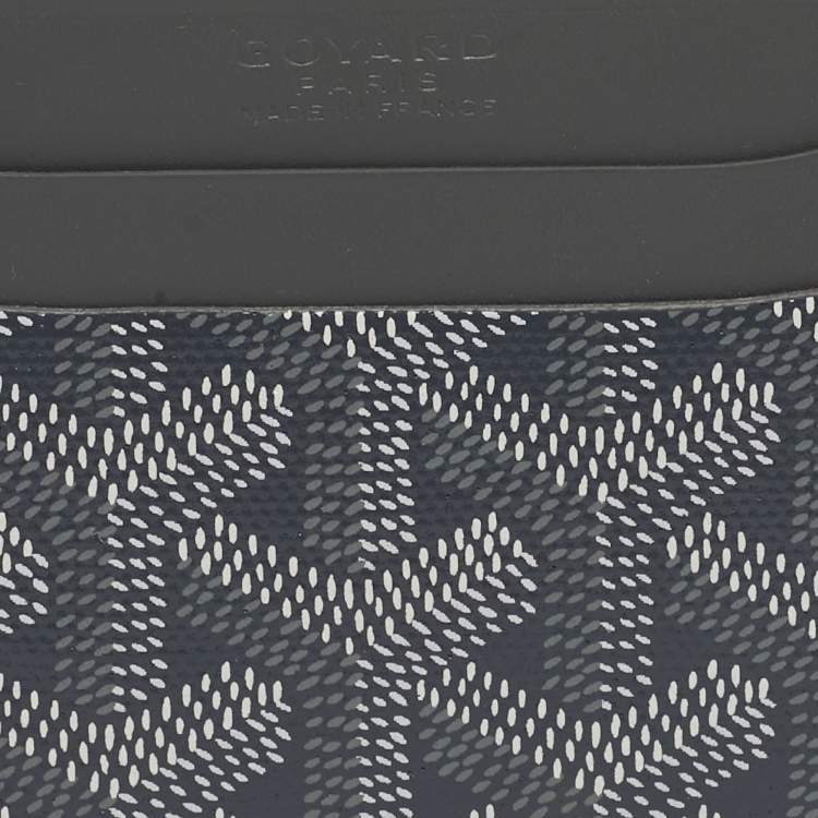 Pre Owned Goyard Grey Goyardine Coated Canvas and Leather Saint Sulpice Card Holder