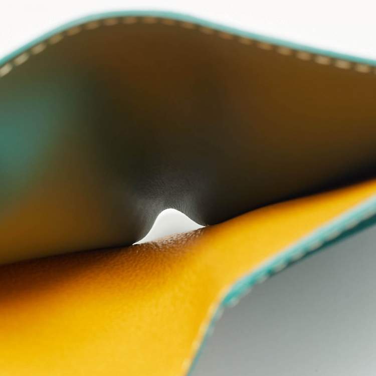 Pre Owned حامل بطاقات جويارد سانت بيير أخضر كانفاس مقوى جوياردين