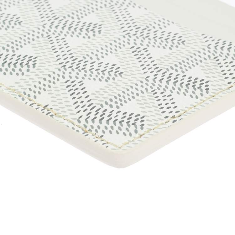 Pre Owned Goyard White Goyardine Coated Canvas Saint Sulpice Card Holder