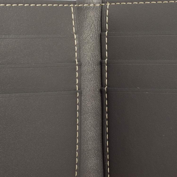 Pre Owned Goyard Grey Goyardine Coated Canvas Saint Pierre Bifold Card Holder