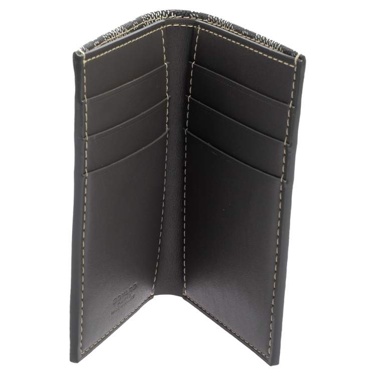 Goyard Saint Pierre Card Holder Black Natural for Men