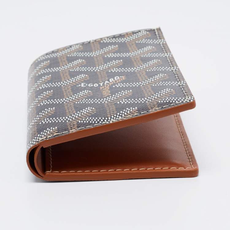 Pre Owned Goyard Black Goyardine Coated Canvas Saint Pierre Bifold Card Holder