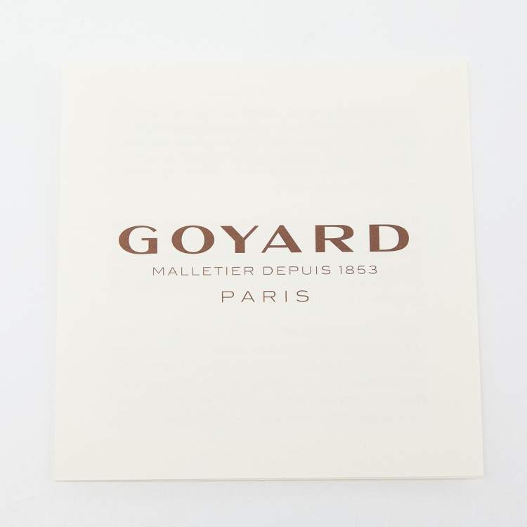 Pre Owned Goyard Black Goyardine Coated Canvas Saint Pierre Card Holder
