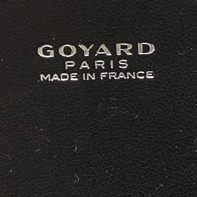 Pre Owned Goyard Black Goyardine Coated Canvas and Leather Travel Watch Case