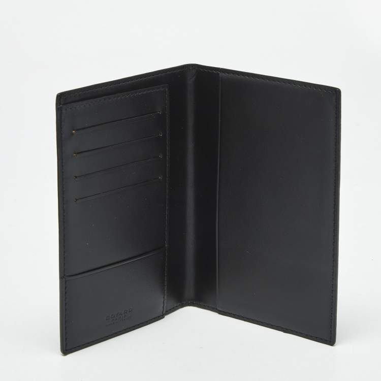 Pre Owned Goyard Black Goyardine Coated Canvas Grenelle Passport Cover