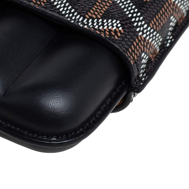 Pre Owned Goyard Black Goyardine Coated Canvas and Leather Churchill 3 Cigar Case