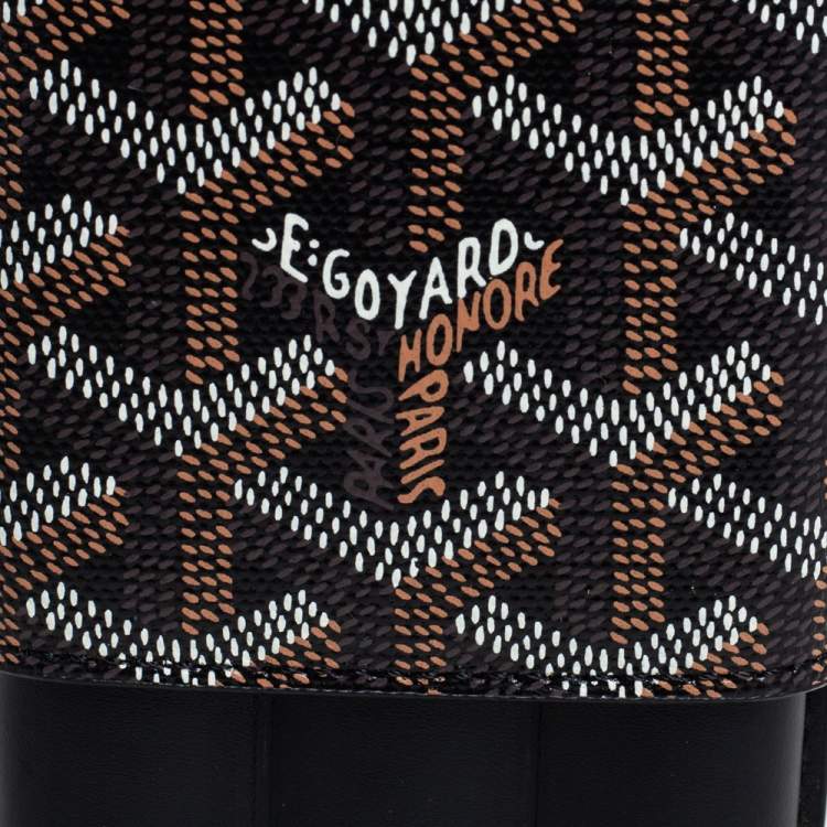 Pre Owned Goyard Black Goyardine Coated Canvas and Leather Churchill 3 Cigar Case