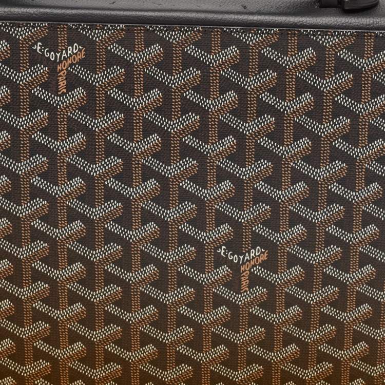 Pre Owned Goyard Black Goyardine Coated Canvas and Leather Compagnon Universel Briefcase 