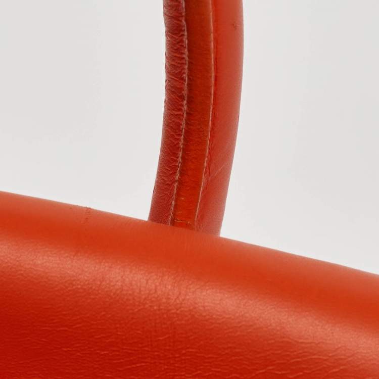 Pre Owned Goyard Orange Goyardine Coated Canvas and Leather Steamer Bag
