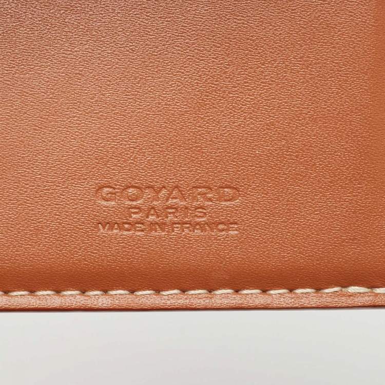 Pre Owned Goyard Black Goyardine Coated Canvas Saint Pierre Card Holder