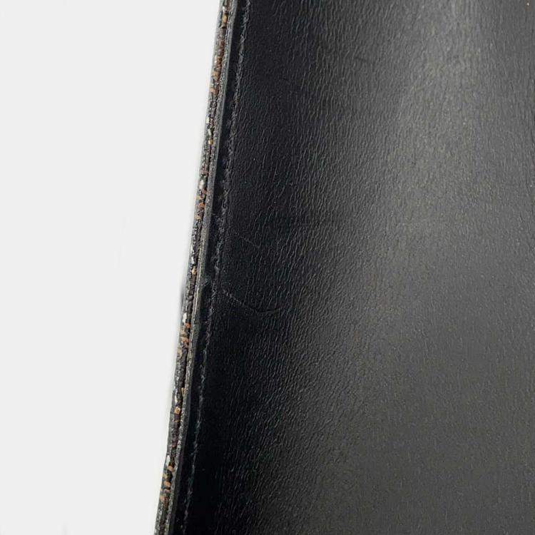 Pre Owned Goyard Komall Black Pvc Leather Size Gm