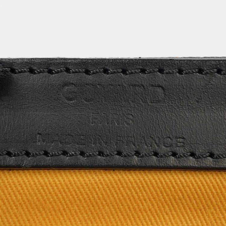 Pre Owned Goyard Komall Black Pvc Leather Size Gm