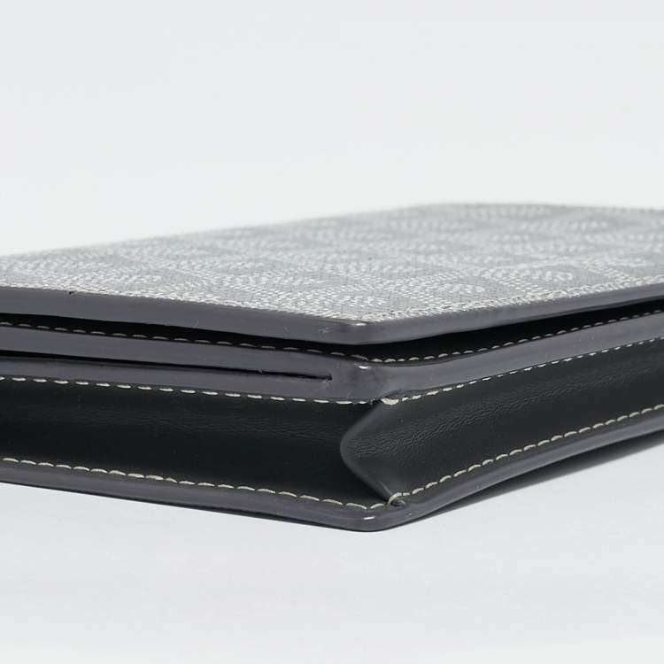 Pre Owned Goyard Grey Goyardine Coated Canvas Pocket Organizer