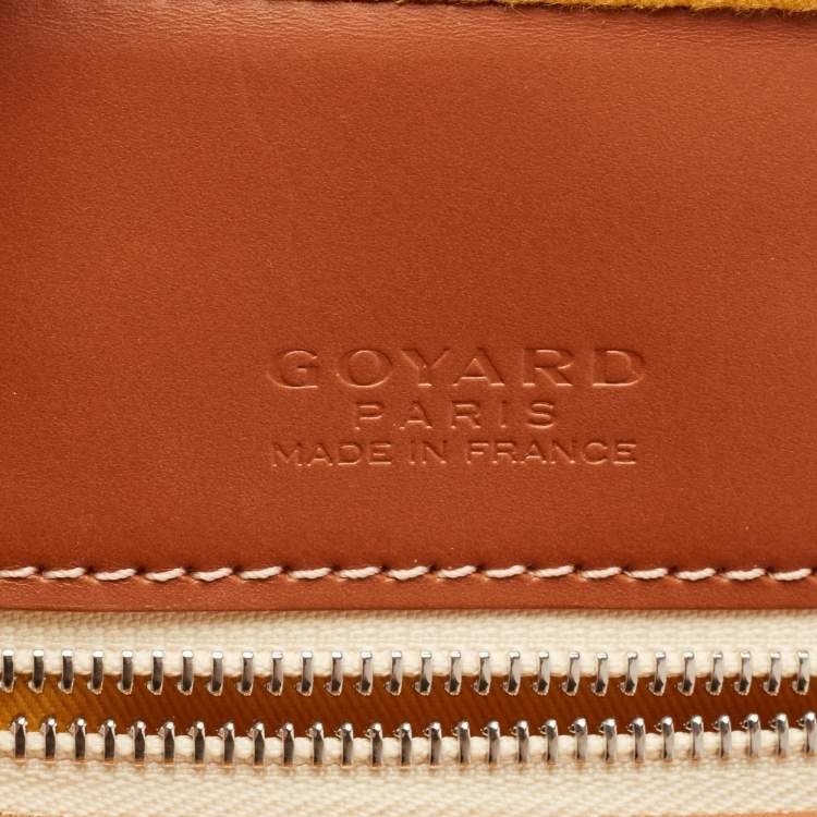Pre Owned Goyard Brown Goyardine Coated Canvas and Leather Majordome 50 Soft Suitcase