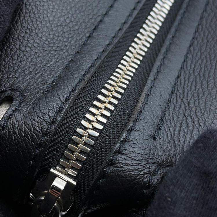 Pre Owned Goyard Black Goyardine Canvas and Leather Tote Bag