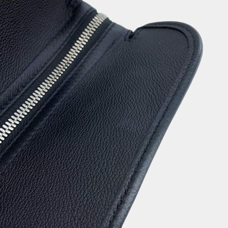 Pre Owned Goyard Black Goyardine Canvas and Leather Tote Bag