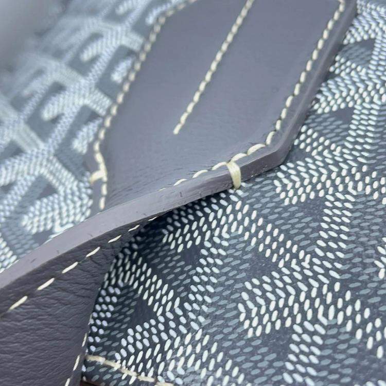 Pre Owned Goyard Sack Voltaire Gray PVC Coated Canvas Tote Bag