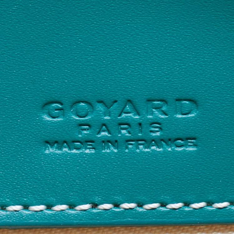 Pre Owned Goyard Green Goyardine Coated Canvas and Leather Ambassade PM Briefcase