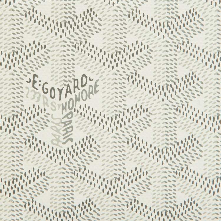 Pre Owned Goyard White Goyardine Coated Canvas Victoire Bifold Wallet