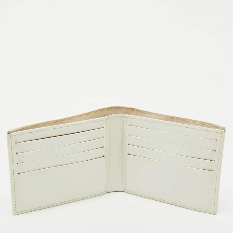 Pre Owned Goyard White Goyardine Coated Canvas Victoire Bifold Wallet