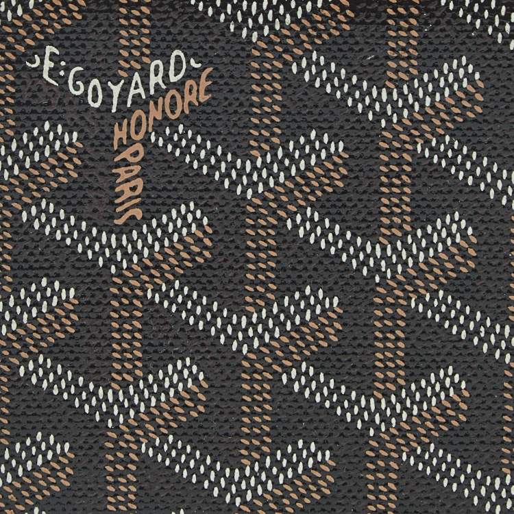 Pre Owned Goyard Brown Goyardine Coated Canvas and Leather Travel Wallet