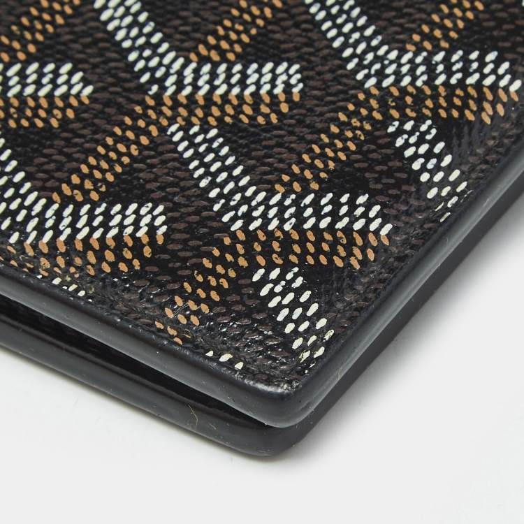 Pre Owned Goyard Black Goyardine Coated Canvas Victoire Bifold Wallet
