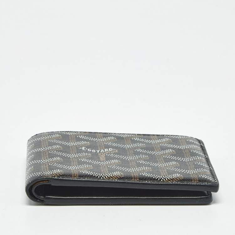 Pre Owned Goyard Black Goyardine Coated Canvas Victoire Bifold Wallet