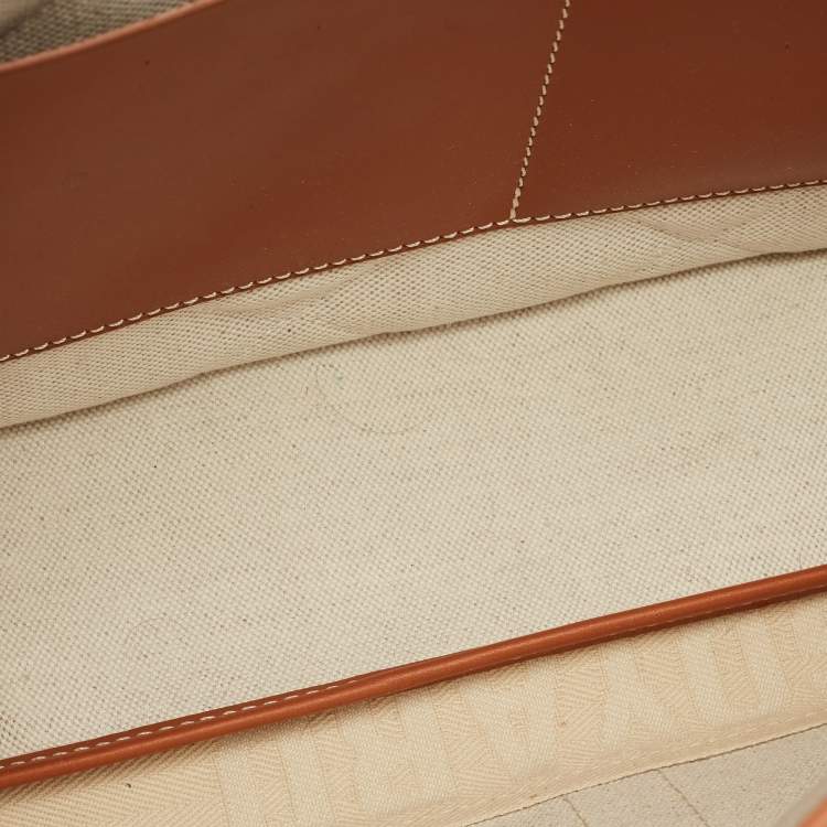 Pre Owned Goyard Brown Goyardine Coated Canvas and Leather Citadin Messenger Bag