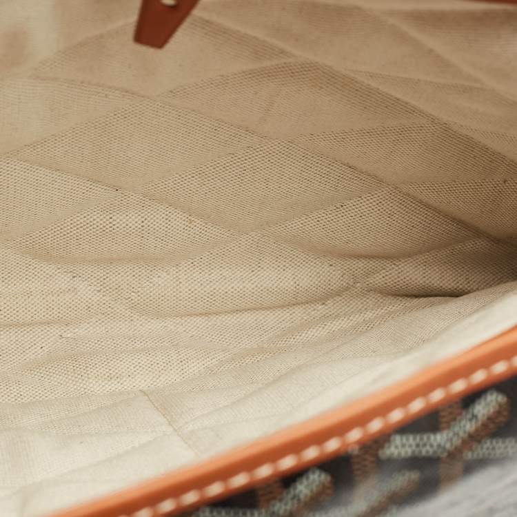 Pre Owned Goyard Brown Goyardine Coated Canvas and Leather Citadin Messenger Bag
