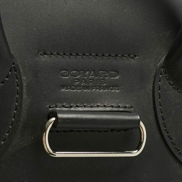 Pre Owned Goyard Black Goyardine Coated Canvas and Leather Alpin MM Backpack