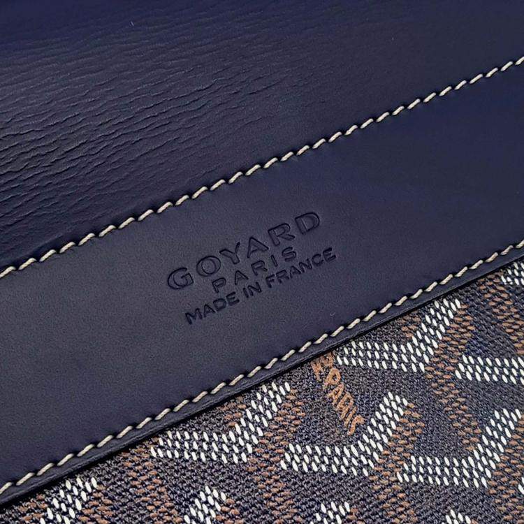 Pre Owned Goyard Navy Blue Leather Citadine PM & Strap
