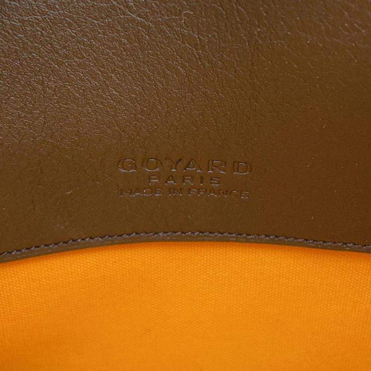 Pre Owned Goyard Senna MM Black PVC Leather Clutch Bag