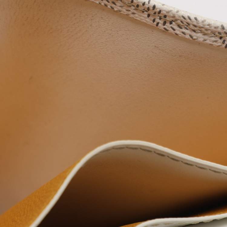 Pre Owned Goyard Saint Florentin White Goyardine Coated Canvas Wallet