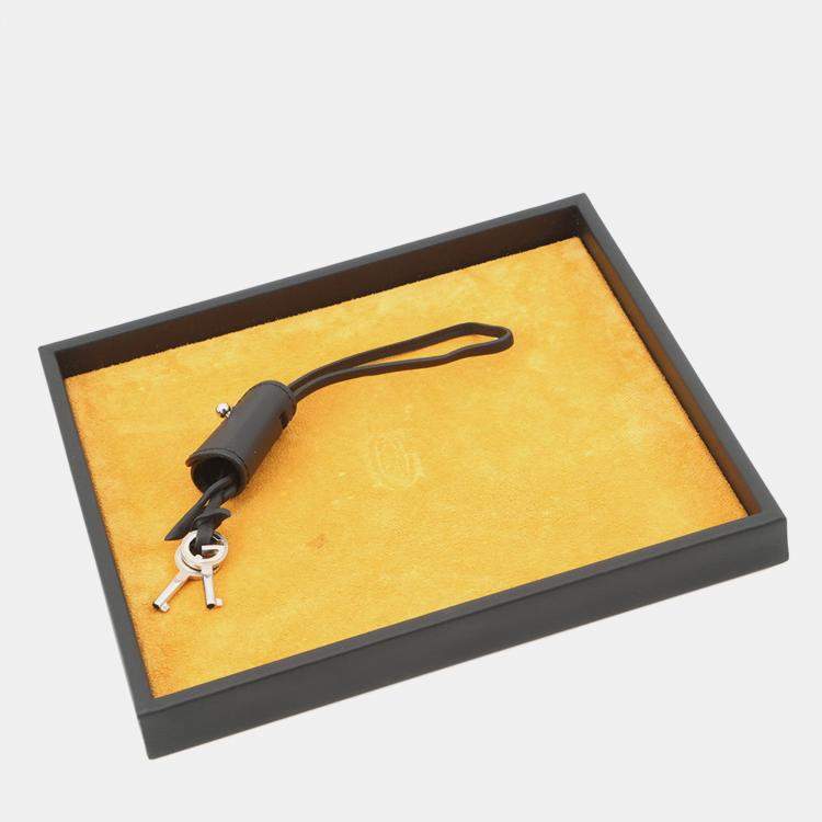 Pre Owned Goyard Joux Watch Trunk For 6 Watches Black Pvc Leather